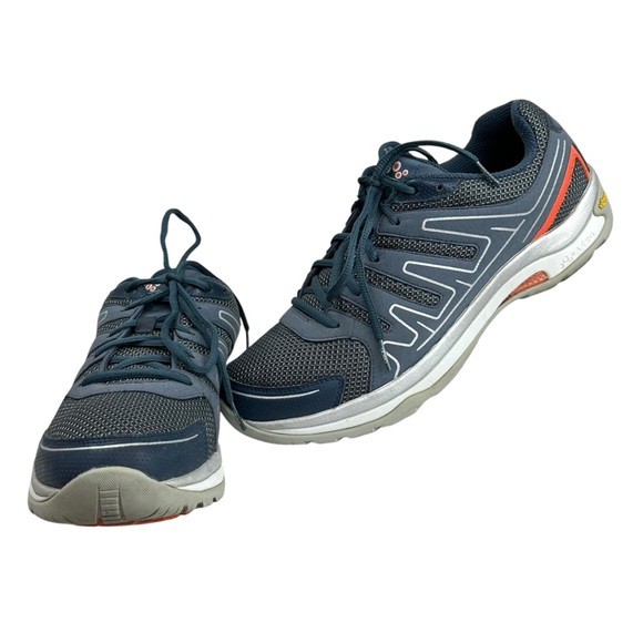 Abeo Axton Men's Athletic Shoes Navy and Orange Size 12